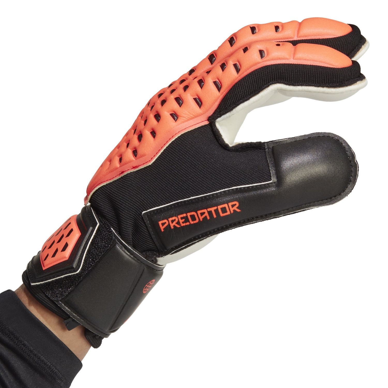 PREDATOR MATCH FINGERSAVE GK GLOVES (ORANGE/BLACK)