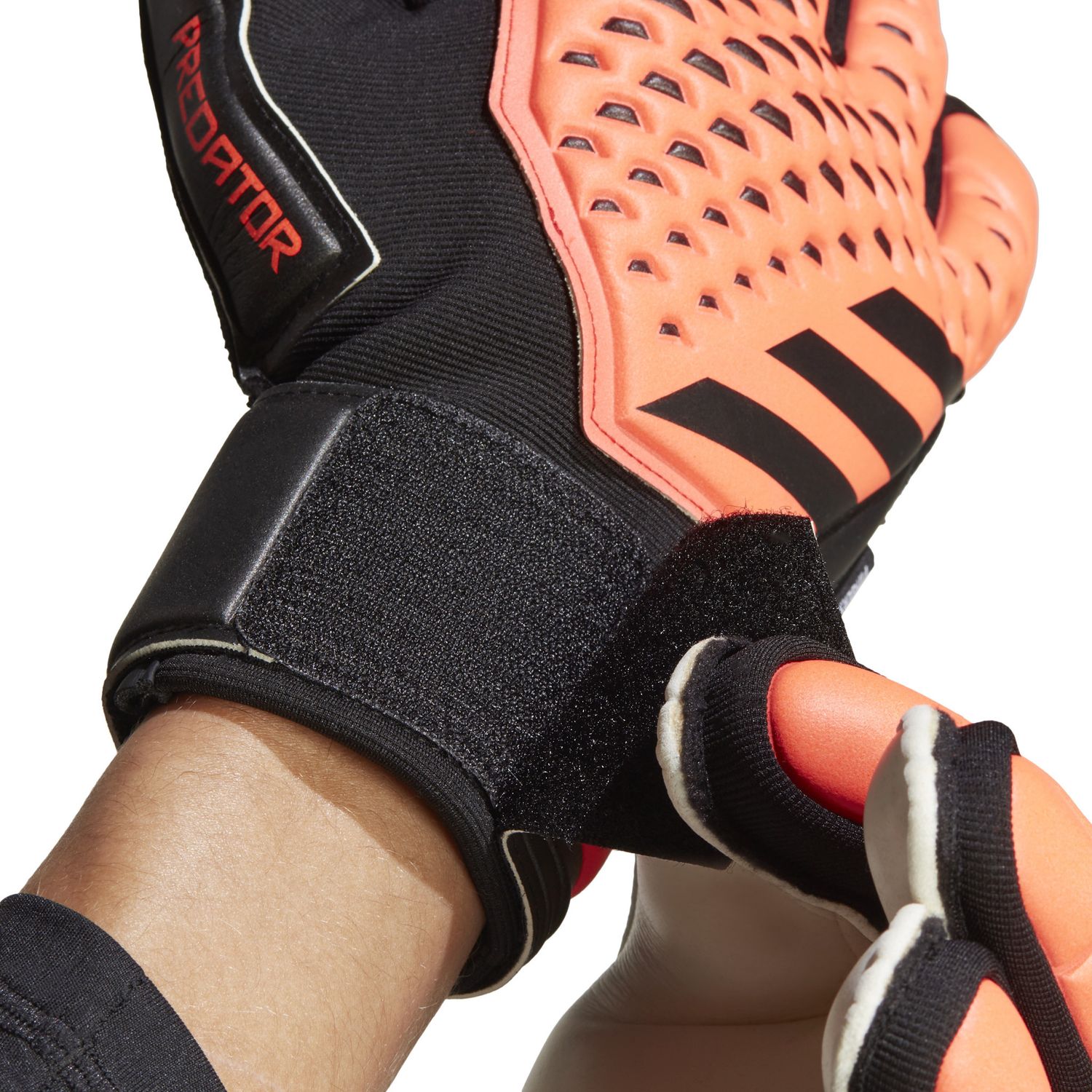 PREDATOR MATCH FINGERSAVE GK GLOVES (ORANGE/BLACK)