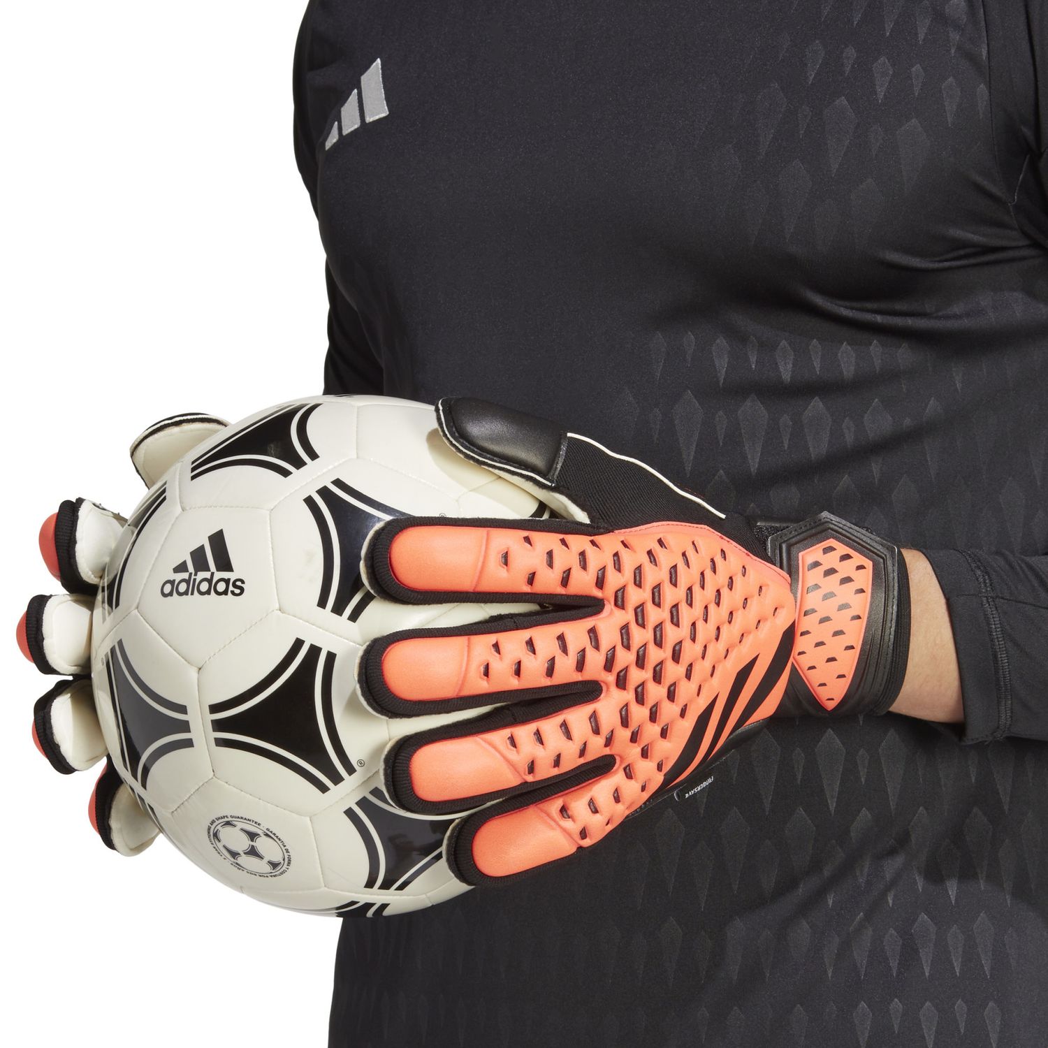 PREDATOR MATCH FINGERSAVE GK GLOVES (ORANGE/BLACK)