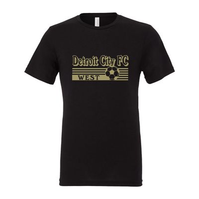 DCFC UNISEX TRIBLEND TEE (SOLID BLACK)