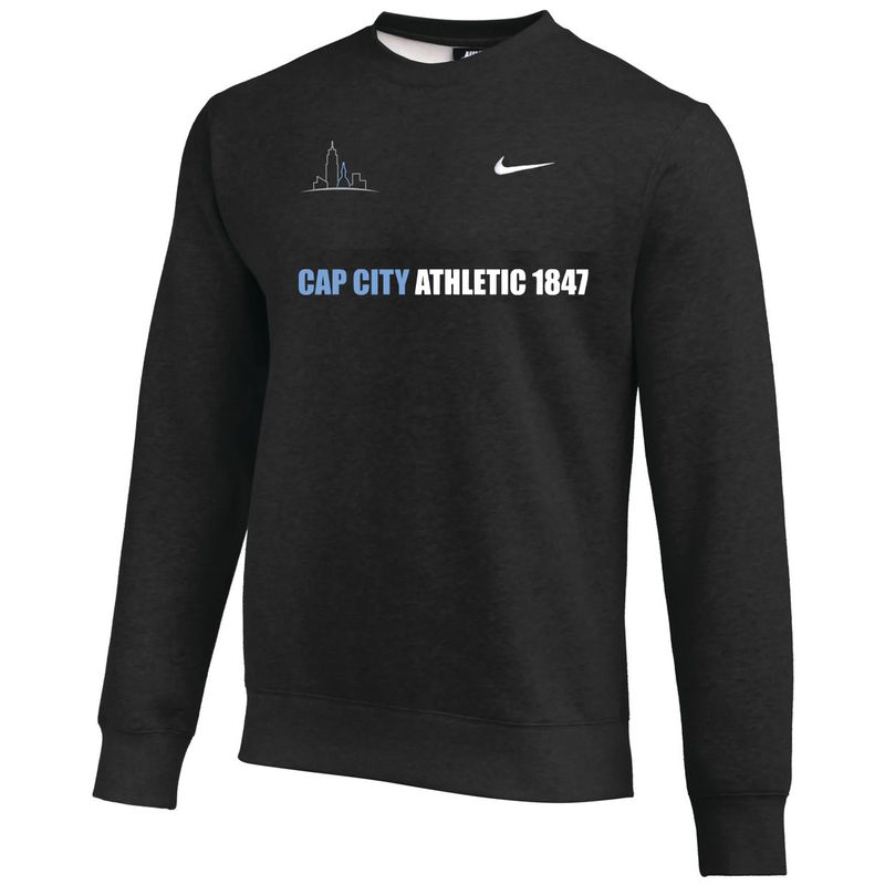 CLUB CREW SWEATSHIRT (CAP CITY) (BLACK)