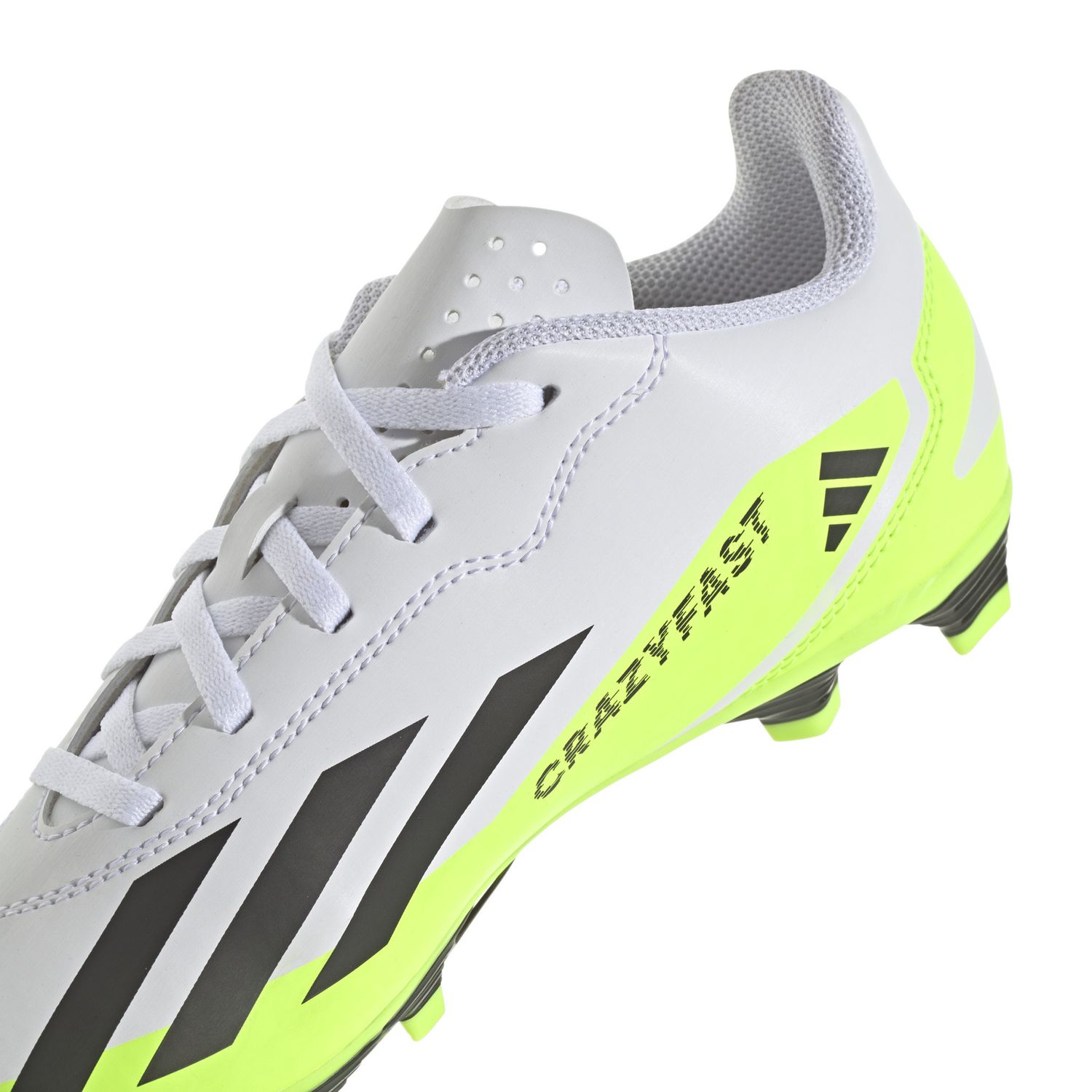 X CRAZYFAST.4 FxG JR (WHITE/LIME)