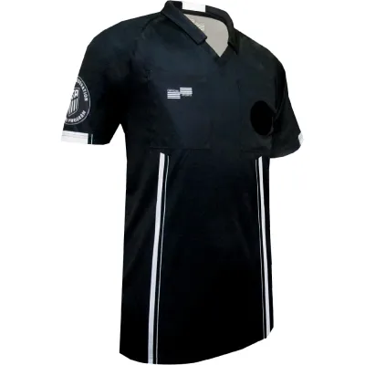 USSF ECONOMY SS REFEREE JERSEY (BLACK)
