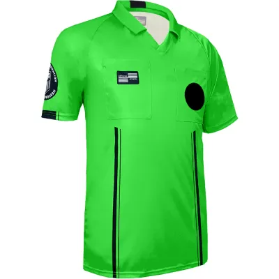 USSF ECONOMY SS REFEREE JERSEY (GREEN)