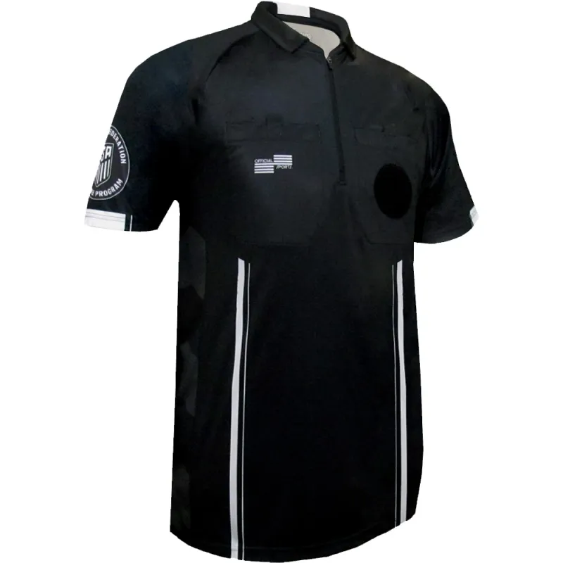 USSF PRO SS REFEREE JERSEY (BLACK)