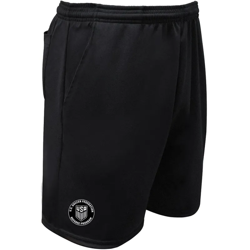 USSF ECONOMY REFEREE SHORTS (BLACK)