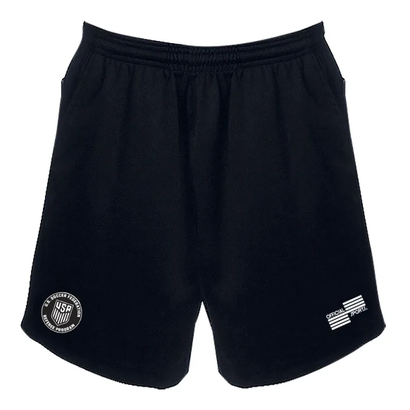 USSF ECONOMY REFEREE SHORTS (BLACK)