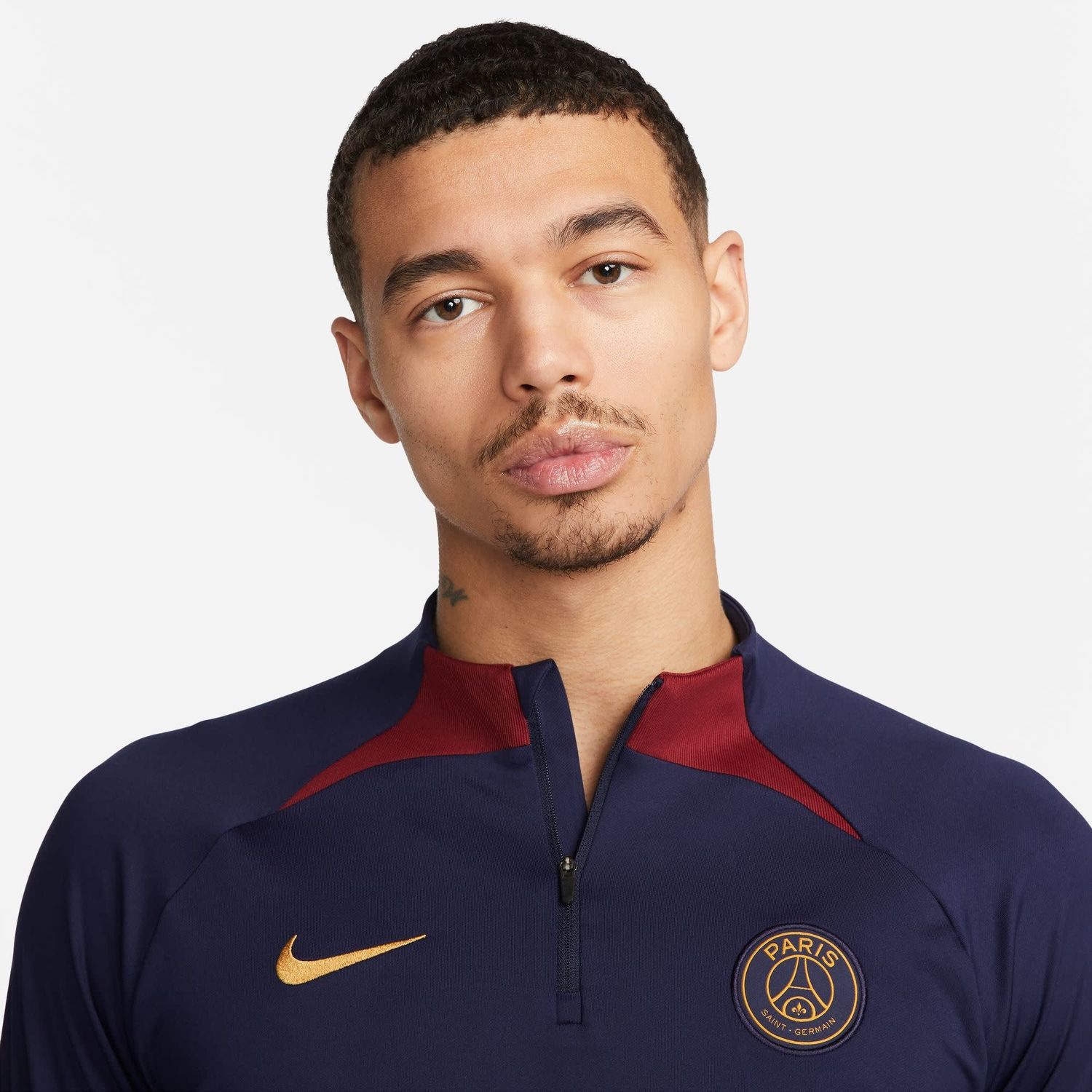 PSG 23/24 STRIKE DRILL TOP 1/4 ZIP (NAVY/MAROON)