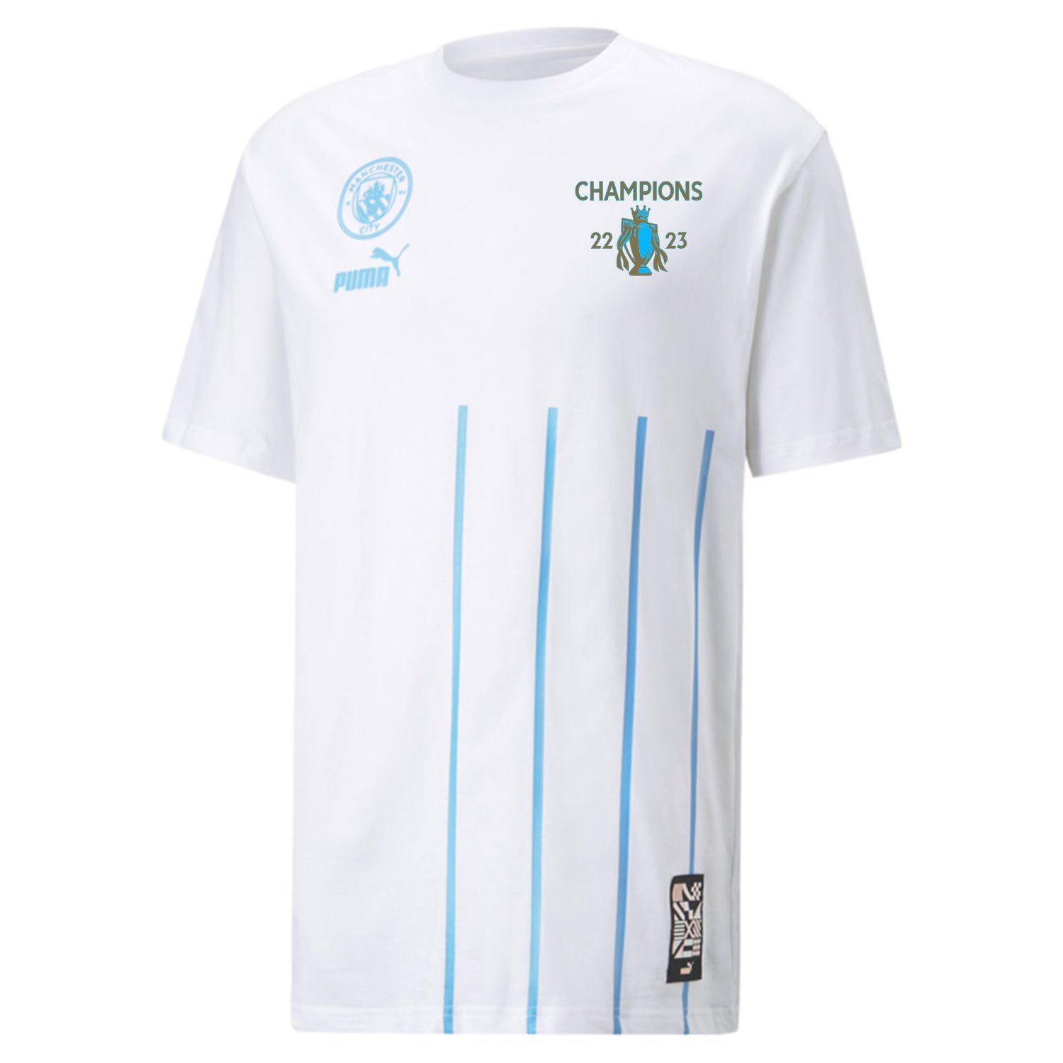 MANCHESTER CITY FTBLCULTURE 22/23 CHAMP TEE (WHITE)