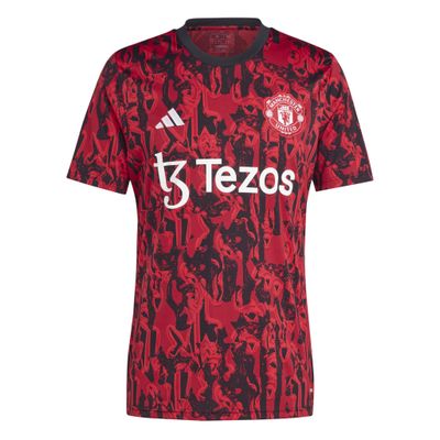 MANCHESTER UNITED 23/24 PREMATCH JERSEY (RED/BLACK)