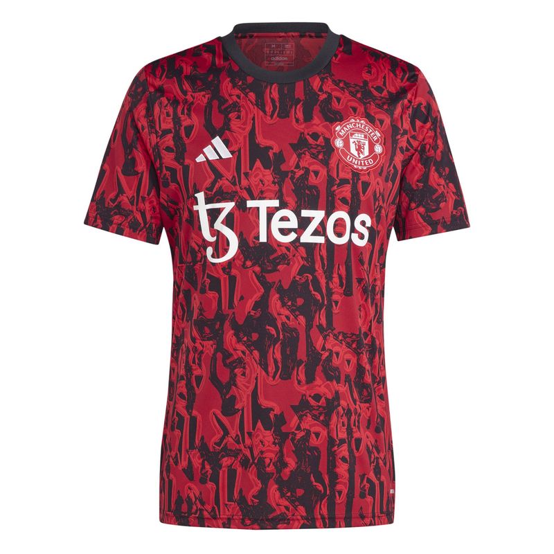 MANCHESTER UNITED 23/24 PREMATCH JERSEY (RED/BLACK)