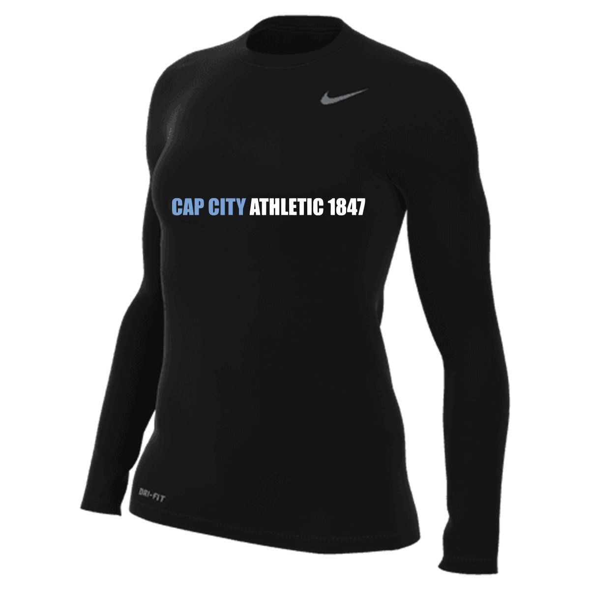 TEAM LEGEND L/S TEE WOMEN (CAP CITY) (BLACK)