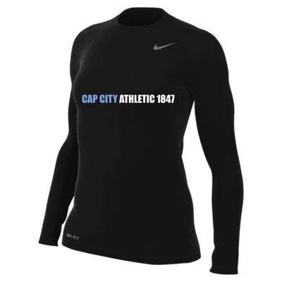 TEAM LEGEND L/S TEE WOMEN (CAP CITY) (BLACK)