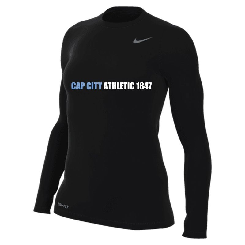 TEAM LEGEND L/S TEE WOMEN (CAP CITY) (BLACK)