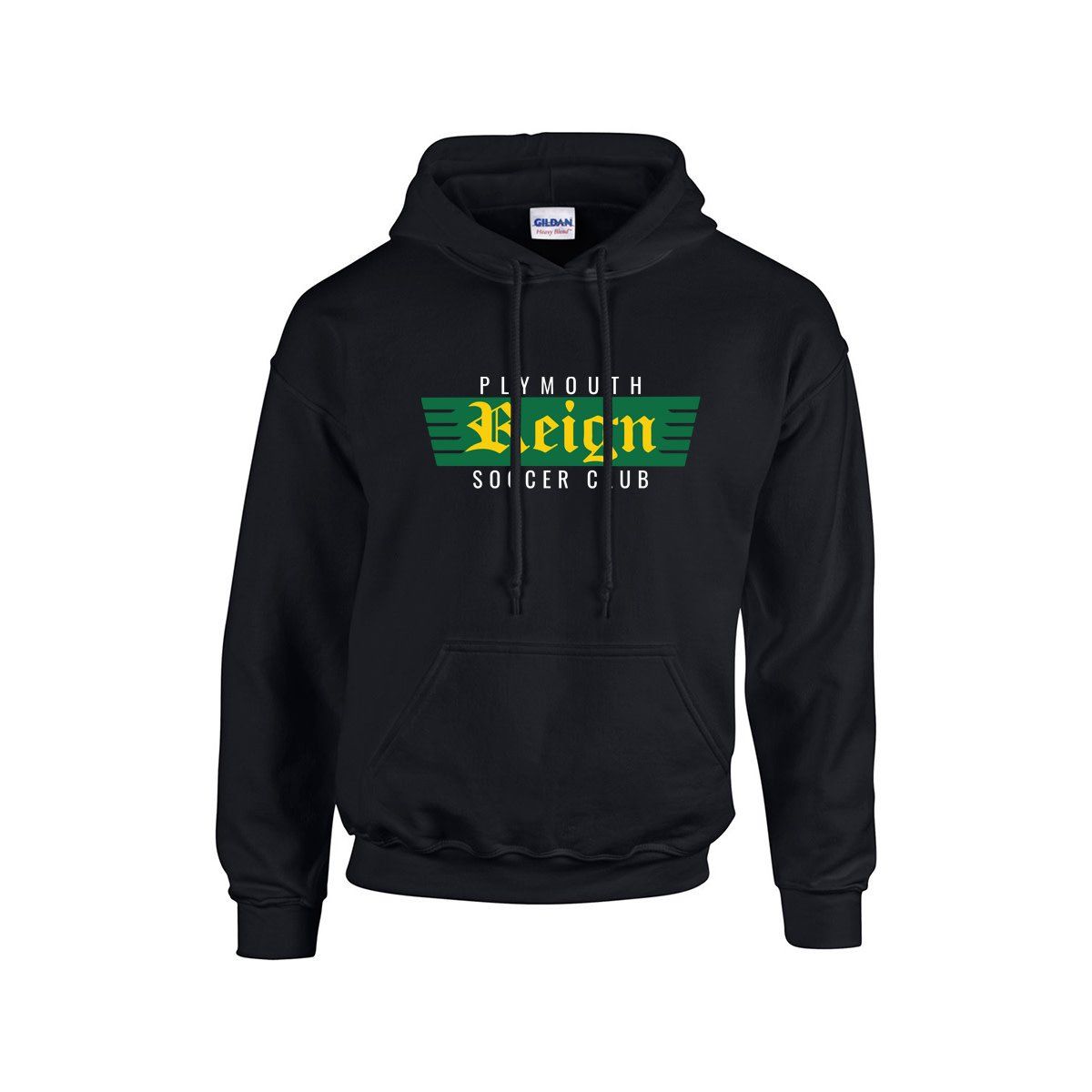 PLYMOUTH REIGN HEAVY BLEND HOODIE YOUTH (BLACK)