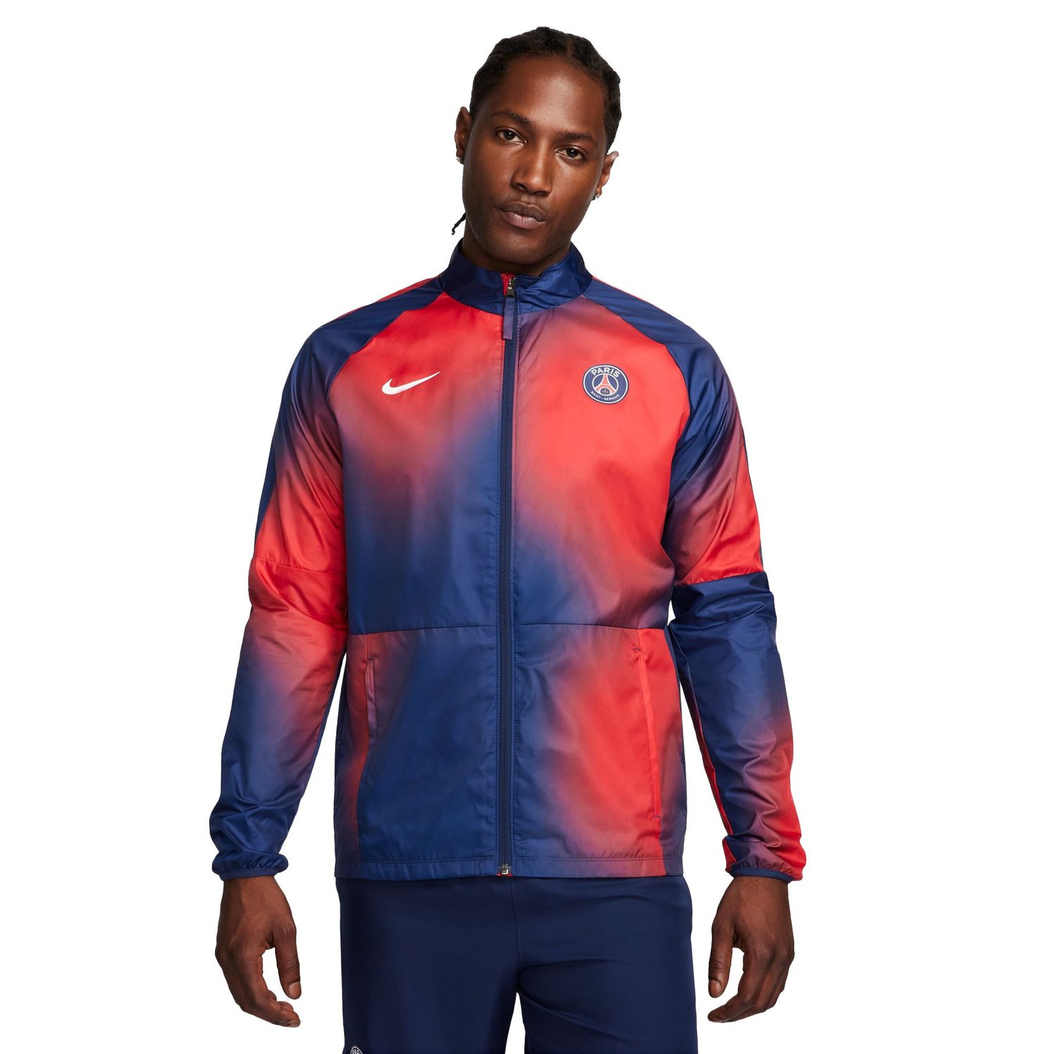 PSG 23/24 REPEL ACADEMY FULL ZIP JACKET (NAVY/RED)