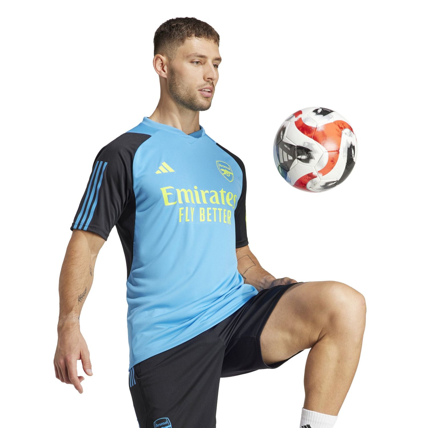 ARSENAL 23/24 TIRO TRAINING JERSEY (BLUE/YELLOW)