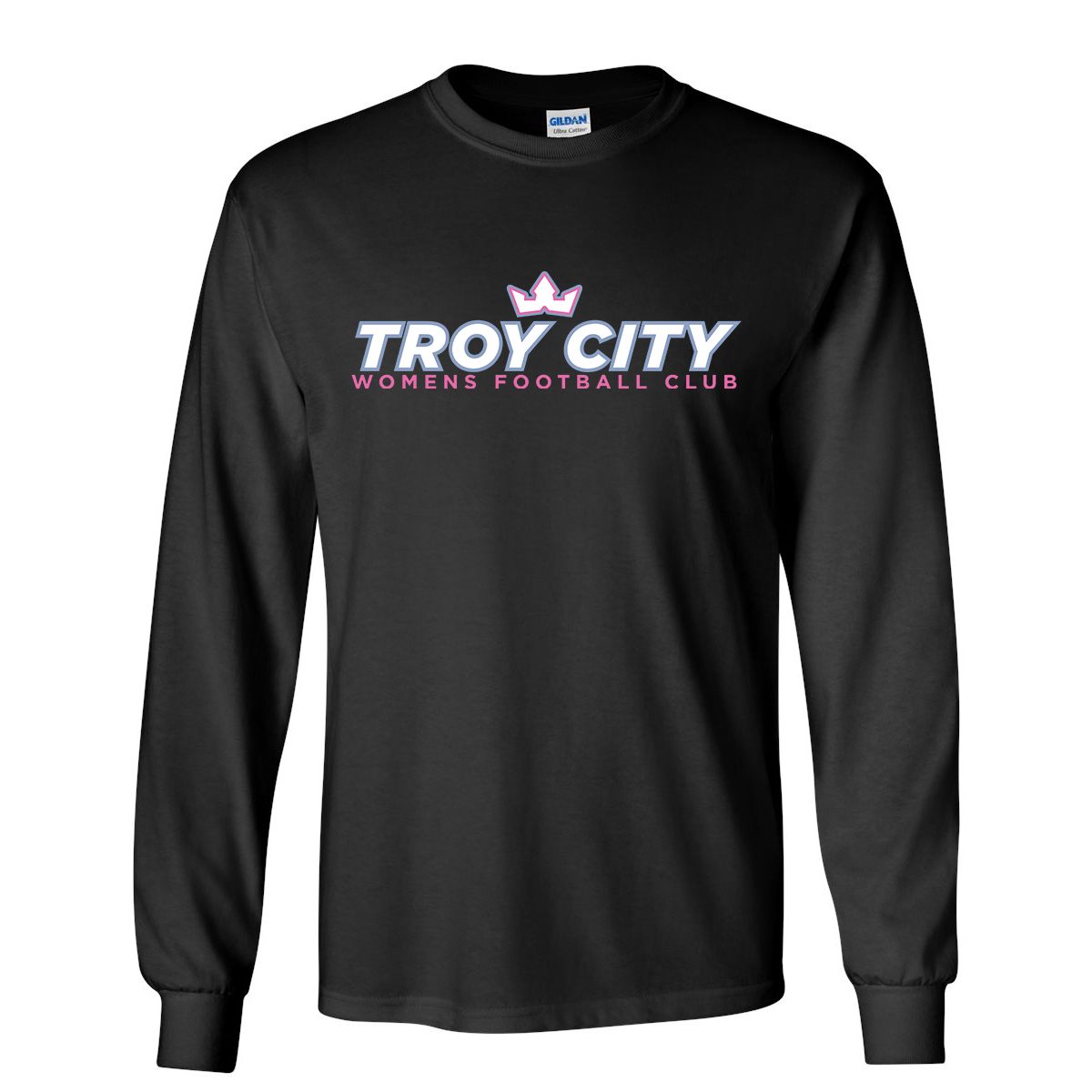 TROY CITY WFC: LONG SLEEVE TEE (BLACK)