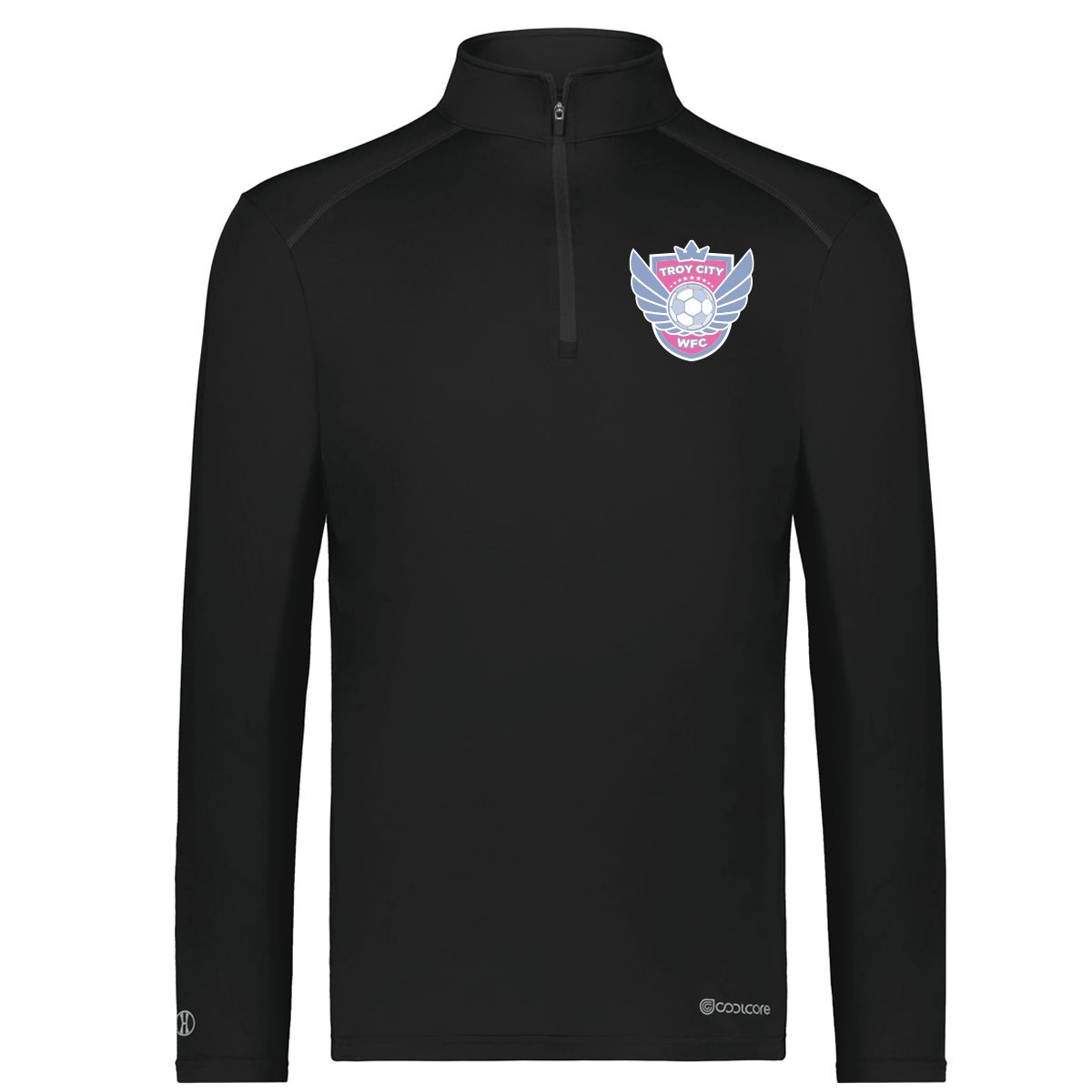 TROY CITY WFC: HOLLOWAY 1/4 ZIP (BLACK)