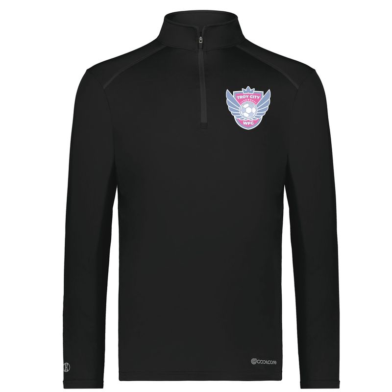 TROY CITY WFC: HOLLOWAY 1/4 ZIP (BLACK)