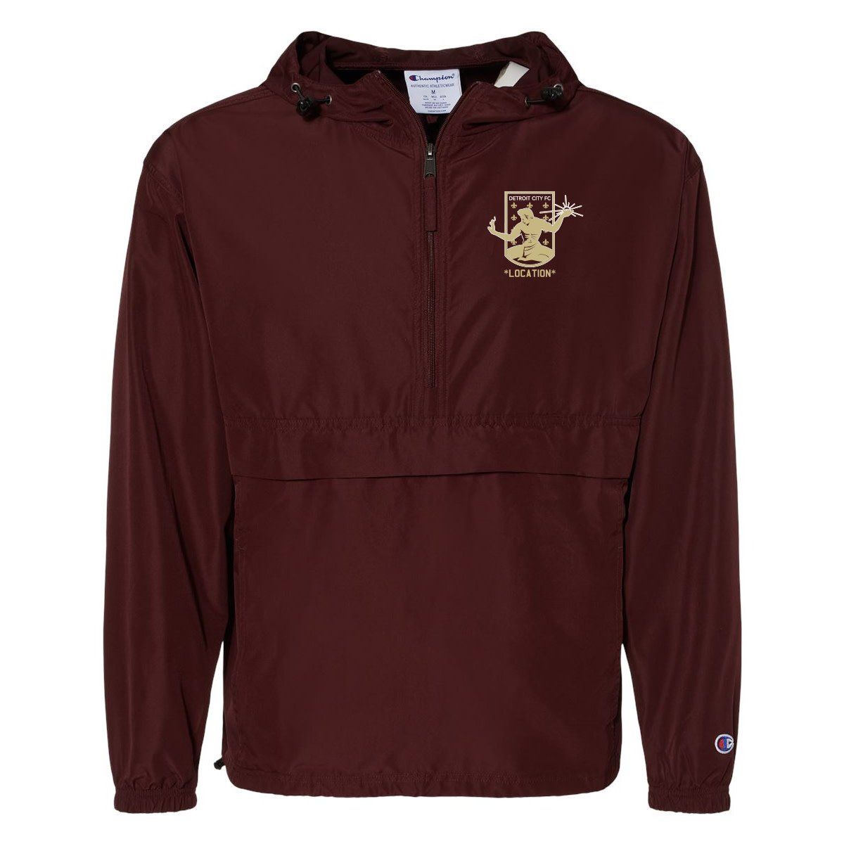 DCFC ANORAK 1/4 ZIP JACKET (MAROON)