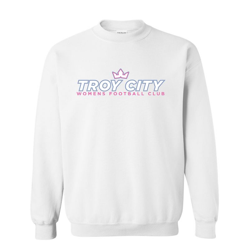 TROY CITY WFC: CREW SWEATSHIRT (WHITE)