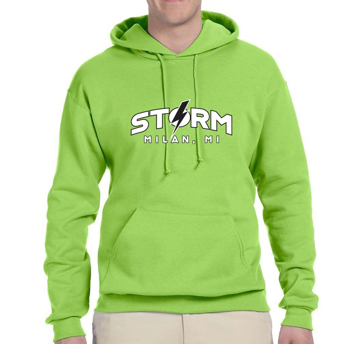 MILAN STORM: TEAM HOODIE (LIME)
