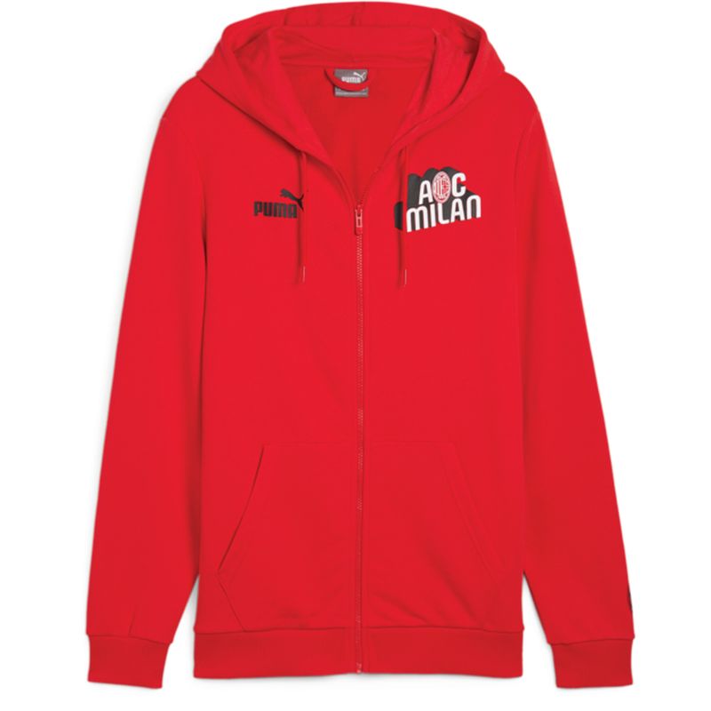 AC MILAN 24/25 CULTURE HOODED SWEAT JACKET (RED)