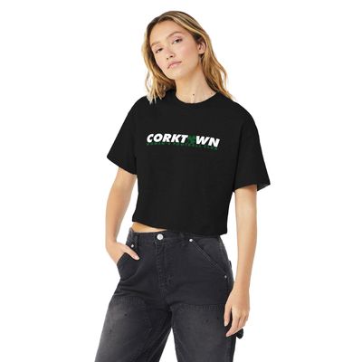 CORKTOWN WFC 25: CROP TEE (BLACK)