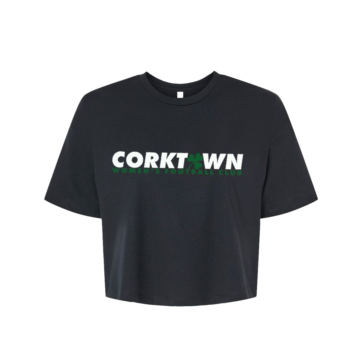 CORKTOWN WFC 25: CROP TEE (BLACK)