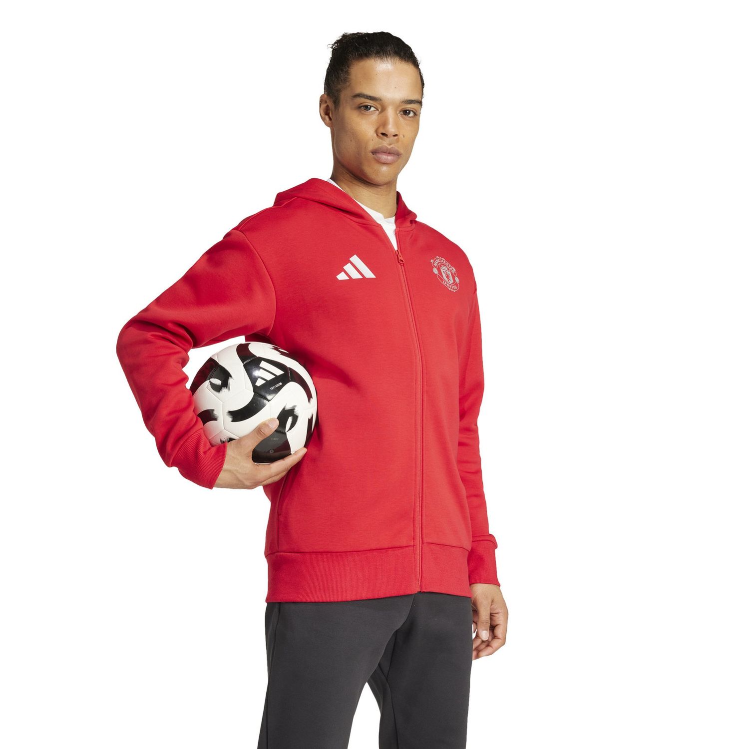 MANCHESTER UNITED 24/25 ANTHEM HOODED JACKET (RED)