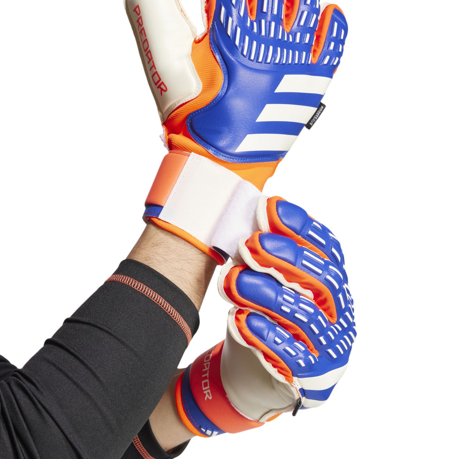 PREDATOR MATCH FINGERSAVE GLOVES (BLUE/ORANGE)