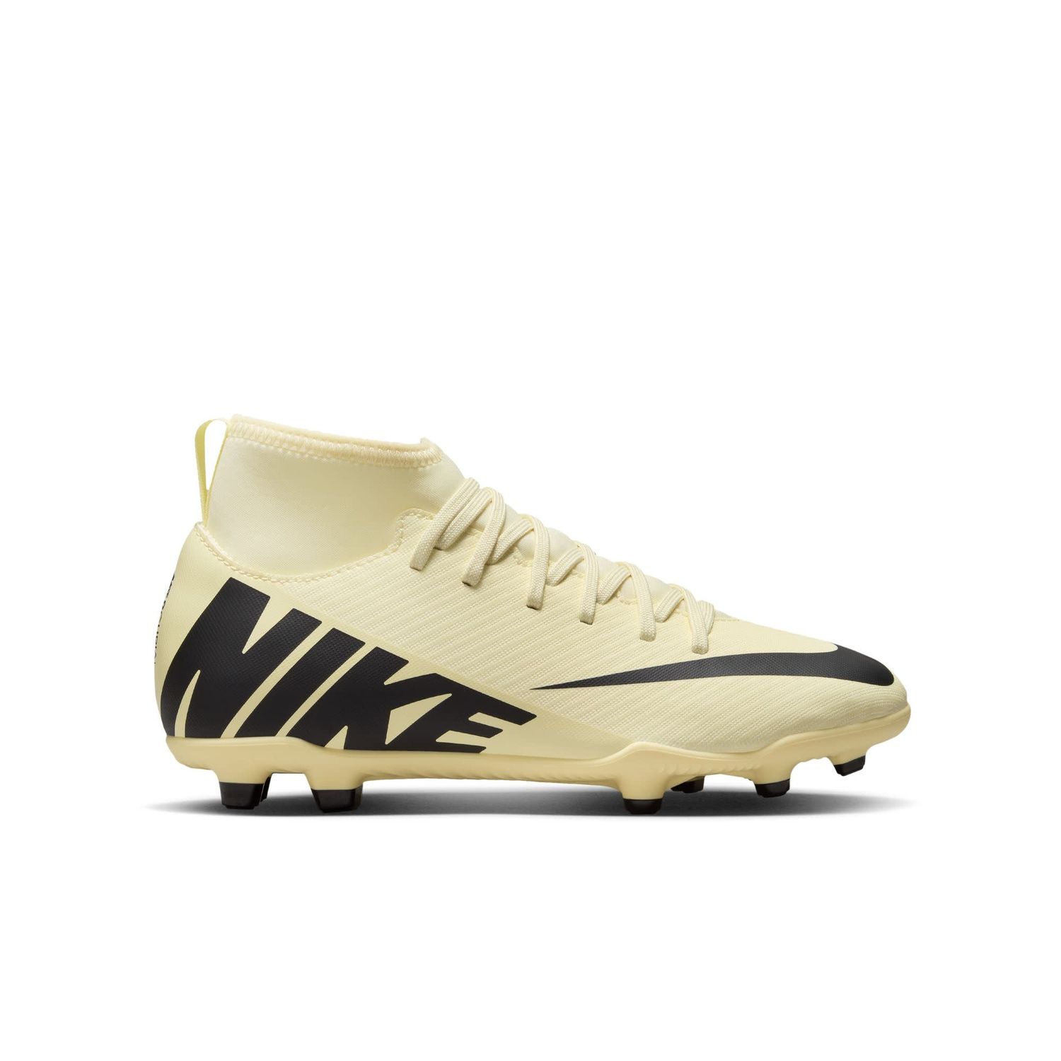MERCURIAL SUPERFLY 9 CLUB FG/MG JR (LEMONADE/BLACK)