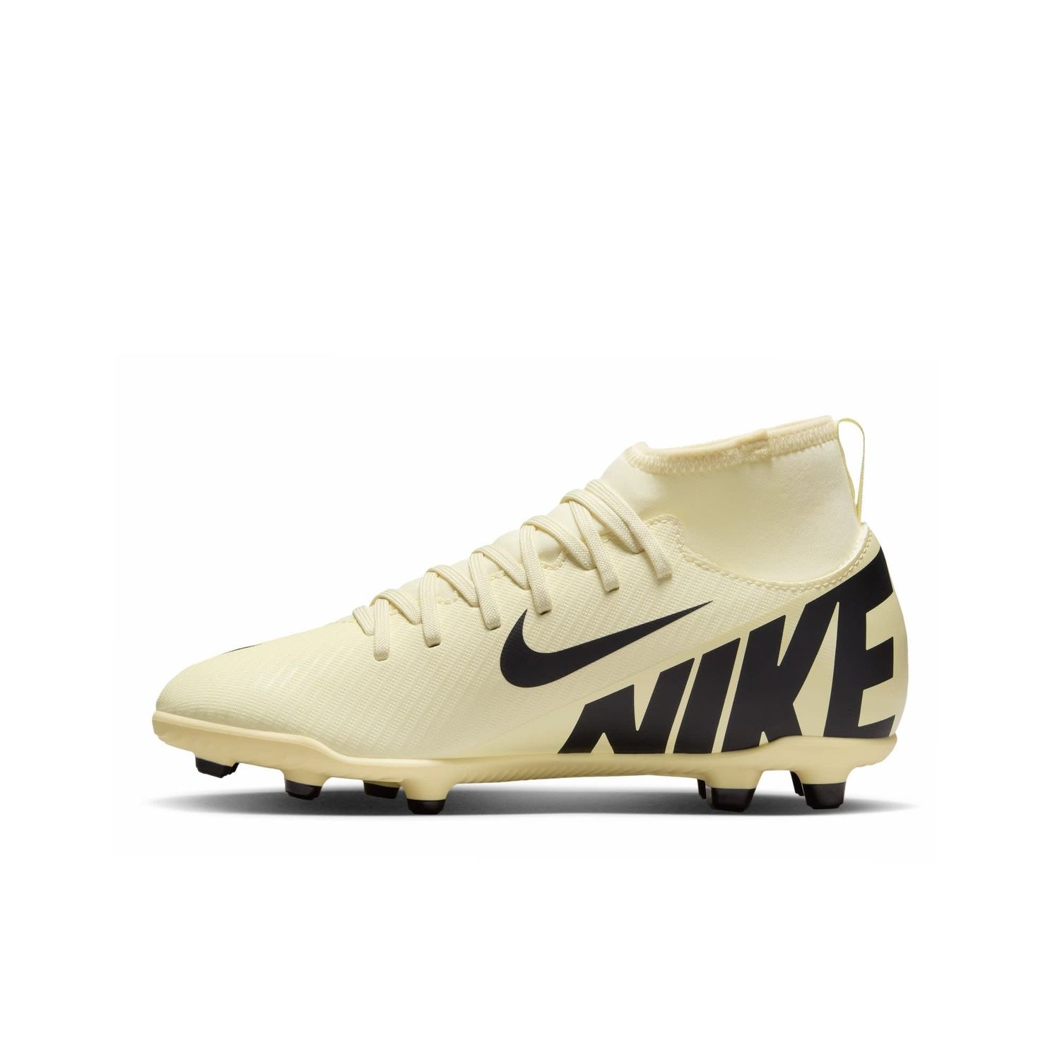 MERCURIAL SUPERFLY 9 CLUB FG/MG JR (LEMONADE/BLACK)