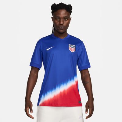 USA 2024 USMNT AWAY JERSEY (BLUE/RED) USA 2024 USMNT AWAY JERSEY (BLUE/RED)