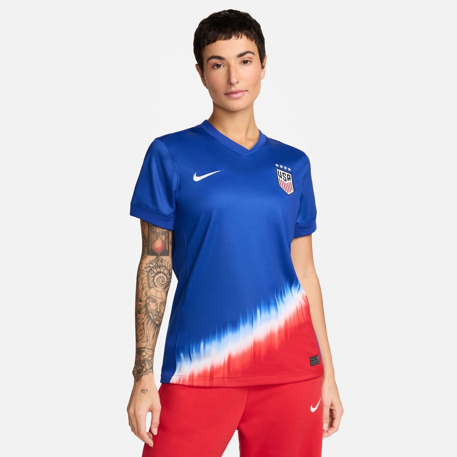 USA 2024 USWNT AWAY JERSEY WOMEN (BLUE/RED)
