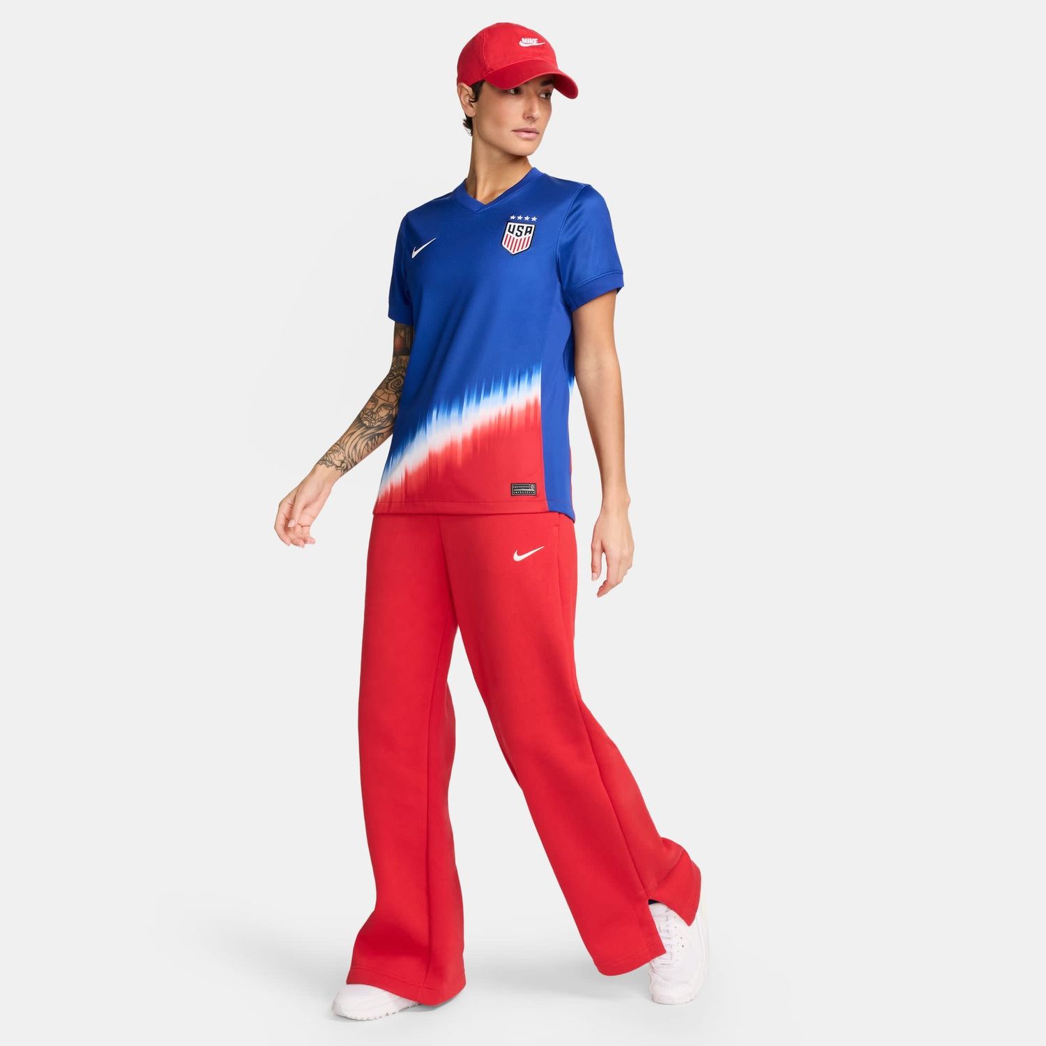 USA 2024 USWNT AWAY JERSEY WOMEN (BLUE/RED)