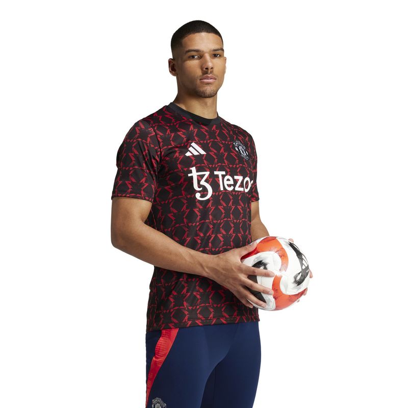 MANCHESTER UNITED 24/25 PREMATCH JERSEY (BLACK/RED)