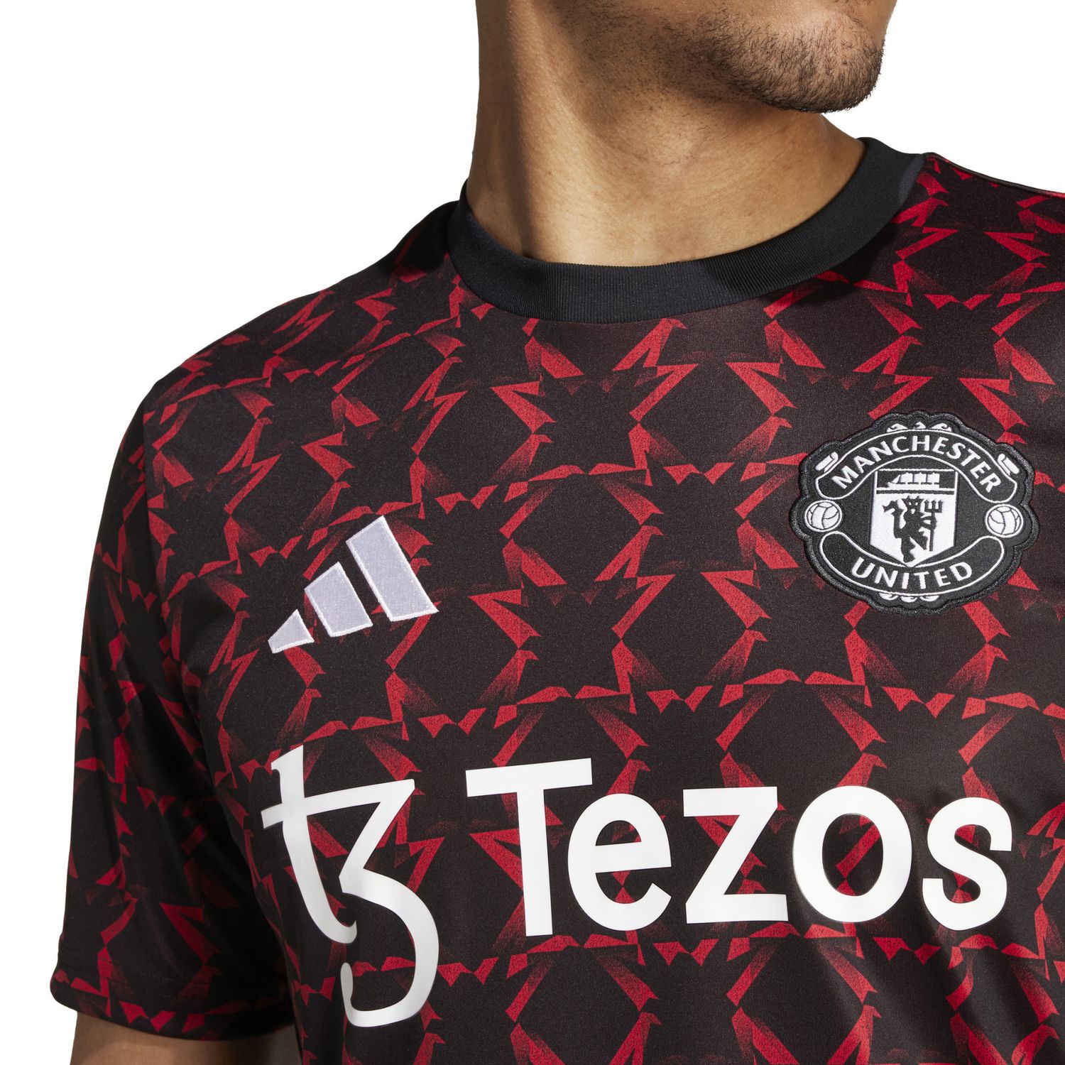 MANCHESTER UNITED 24/25 PREMATCH JERSEY (BLACK/RED)