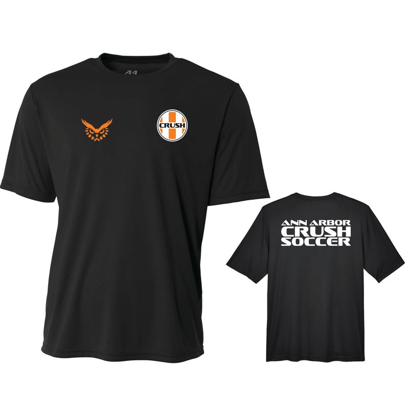 CRUSH A4 POLY TEE SS (BLACK)