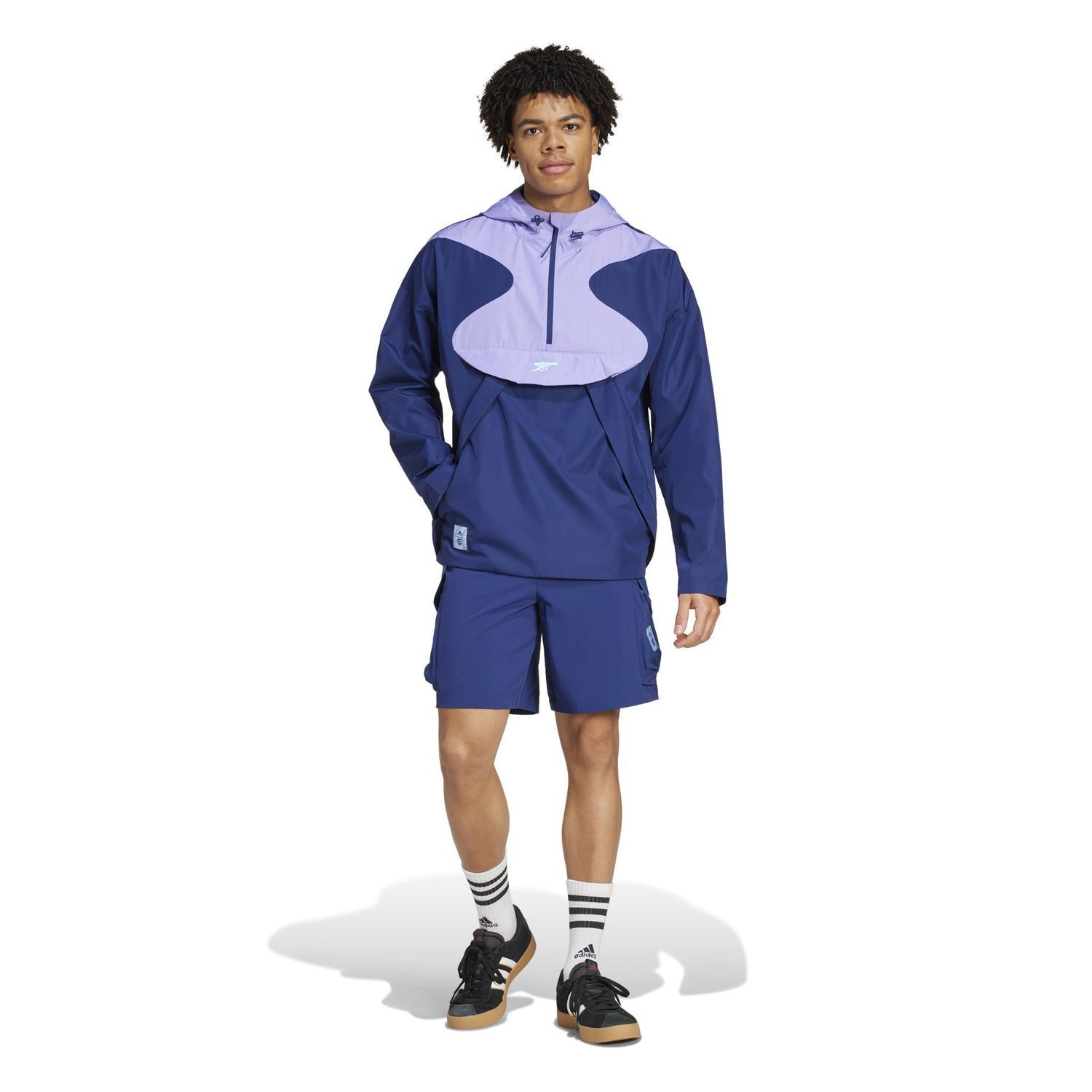 ARSENAL 24/25 1/2 ZIP WINDBREAKER (PURPLE/NAVY)