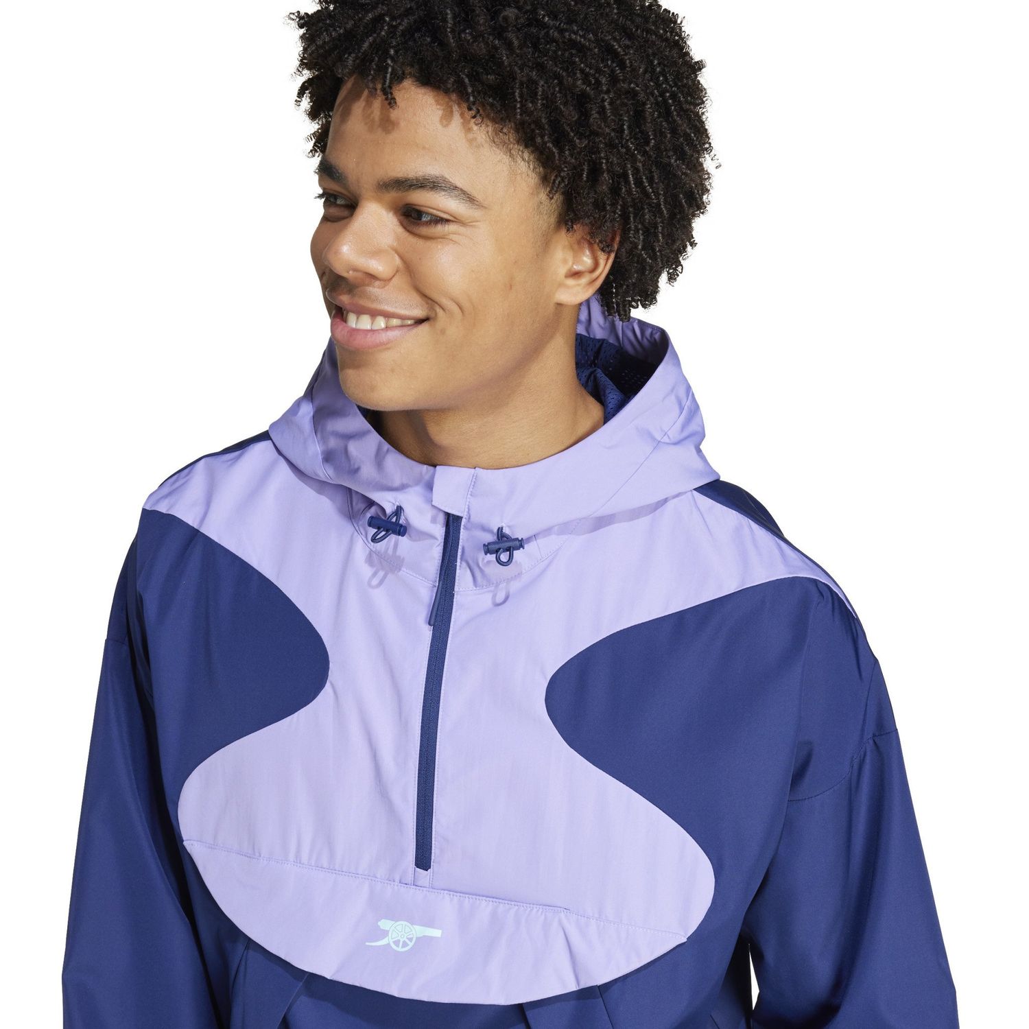 ARSENAL 24/25 1/2 ZIP WINDBREAKER (PURPLE/NAVY)
