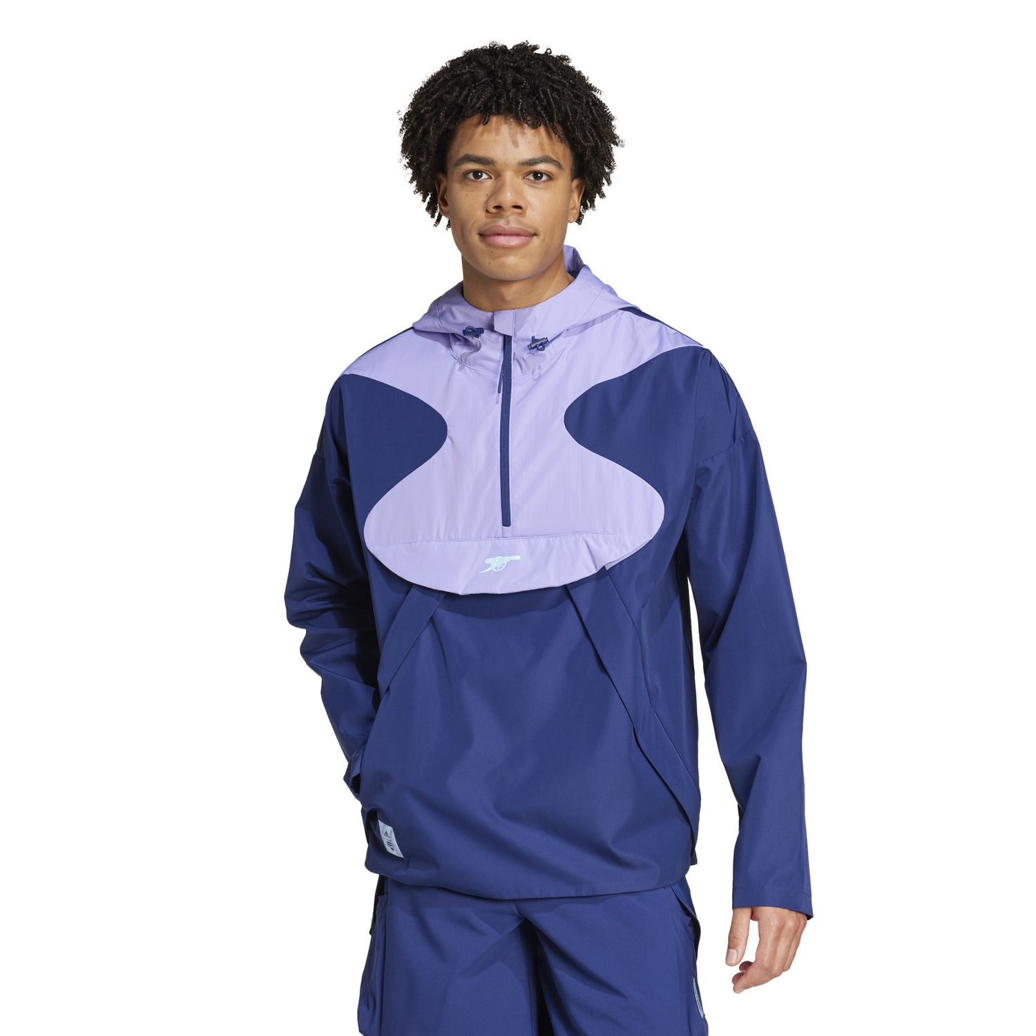 ARSENAL 24/25 1/2 ZIP WINDBREAKER (PURPLE/NAVY)