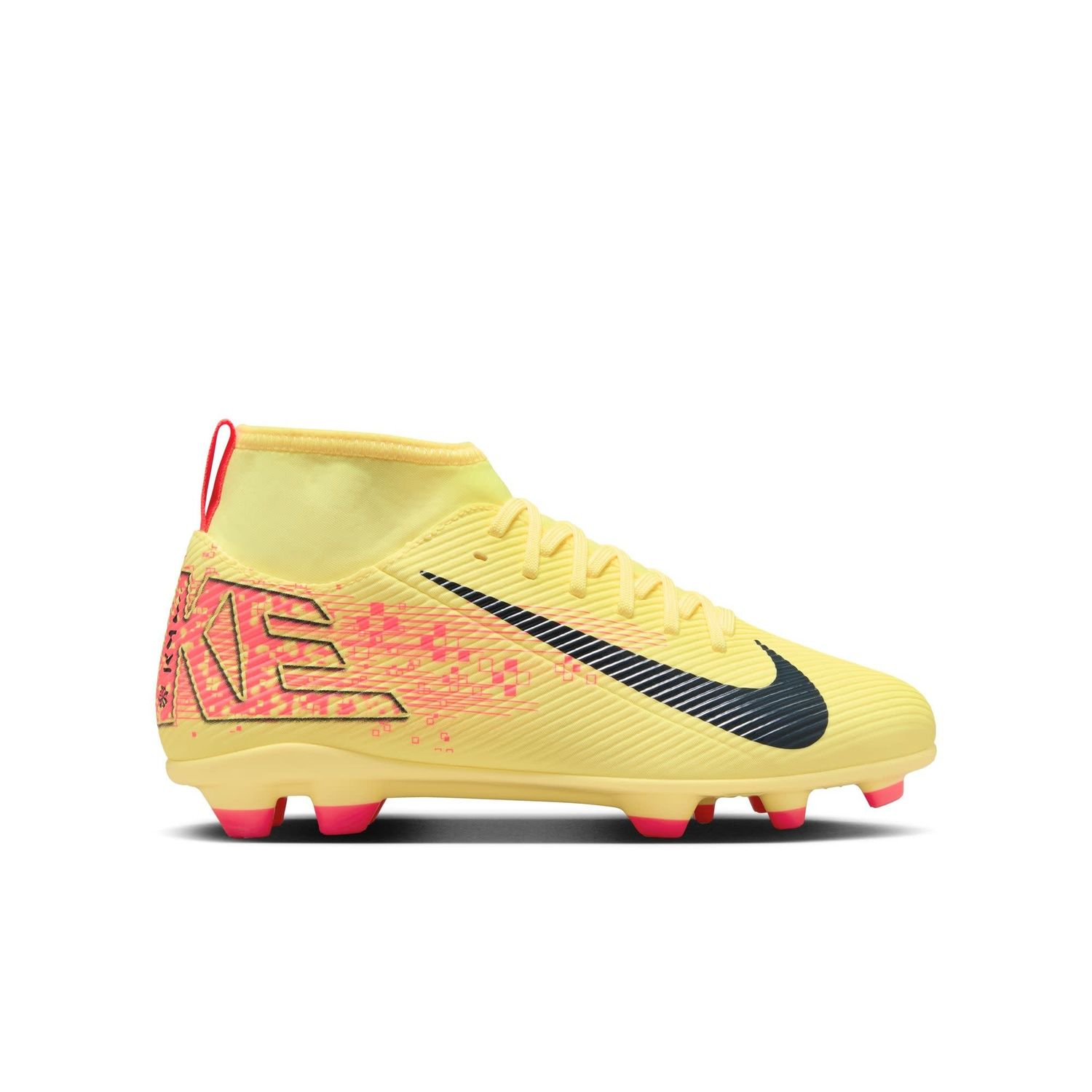 MERCURIAL SUPERFLY 10 CLUB KM FG/MG JR (YELLOW/PINK)