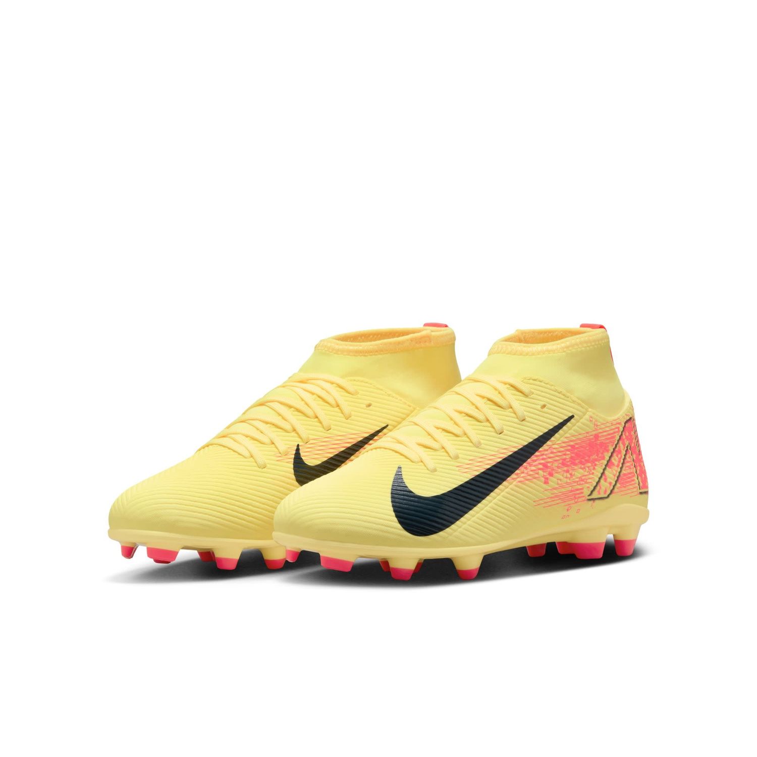 MERCURIAL SUPERFLY 10 CLUB KM FG/MG JR (YELLOW/PINK)