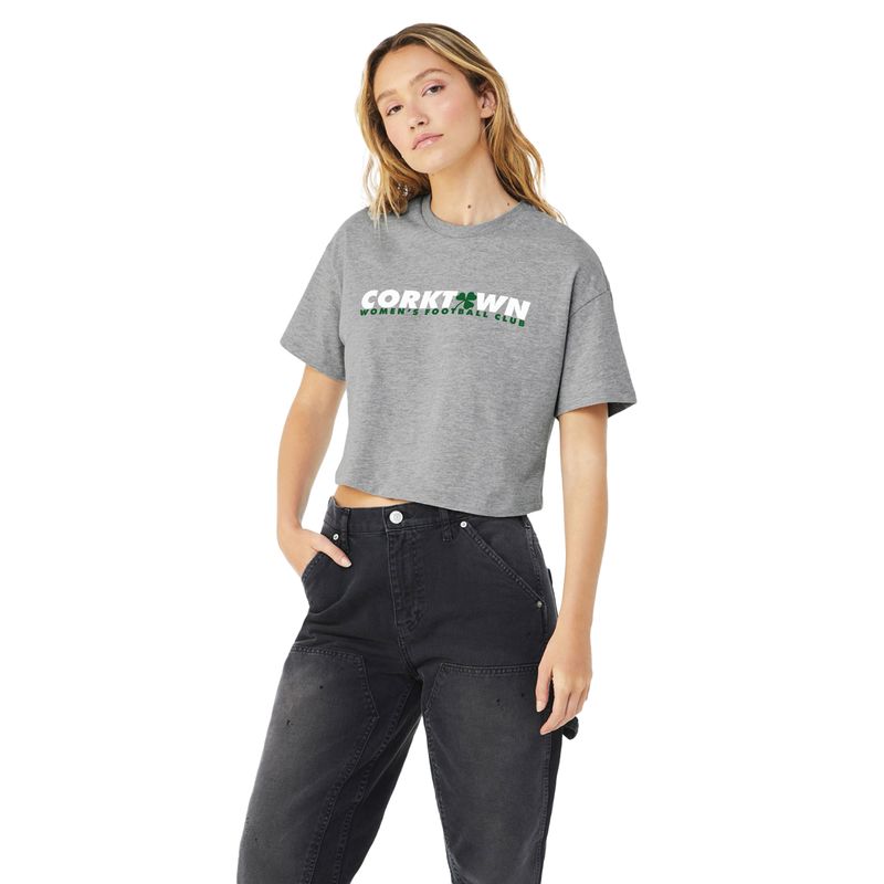 CORKTOWN WFC 25: CROP TEE (GRAY)