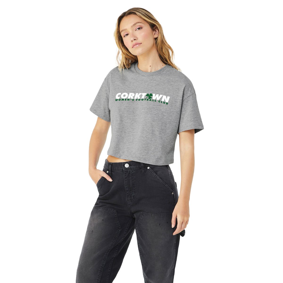 CORKTOWN WFC 25: CROP TEE (GRAY)