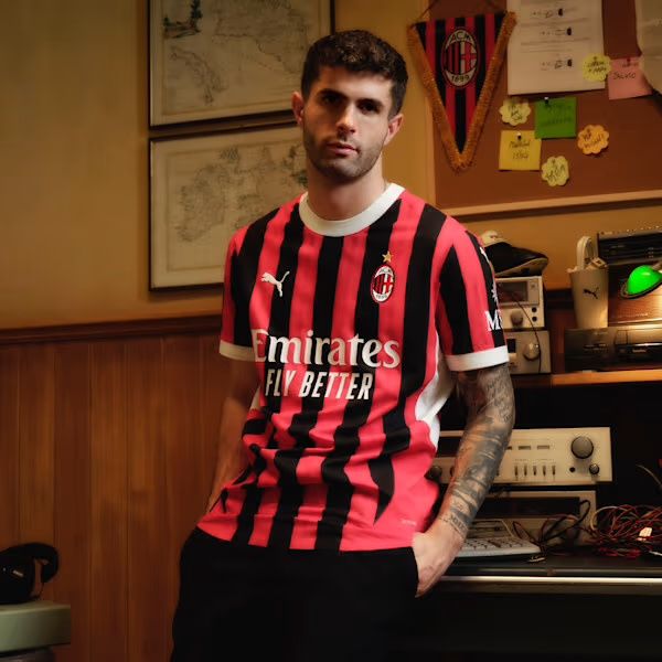 AC MILAN 24/25 AUTHENTIC HOME JERSEY (RED/BLACK)