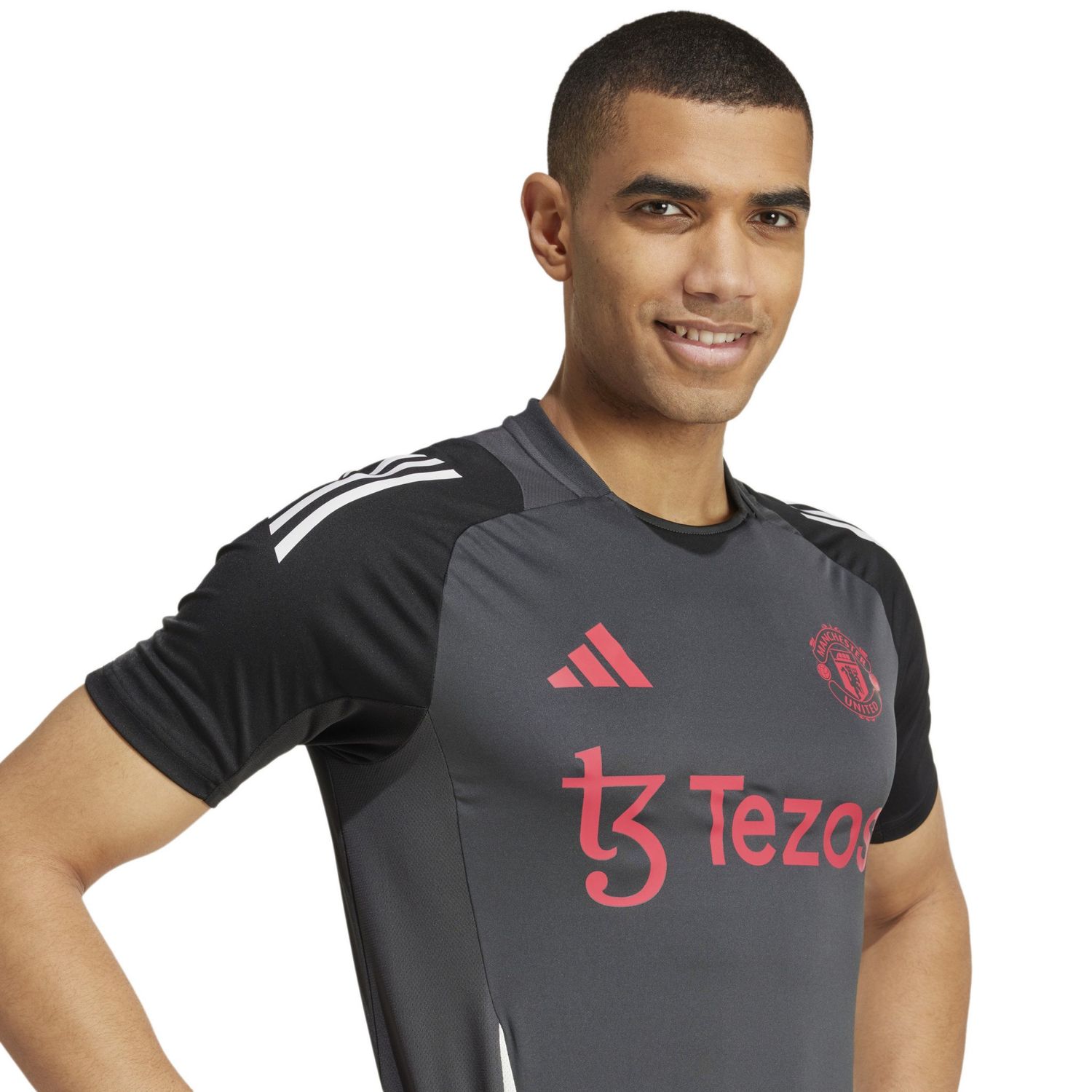 MANCHESTER UNITED 24/25 EUROPEAN TRAINING JERSEY (CARBON BLACK)