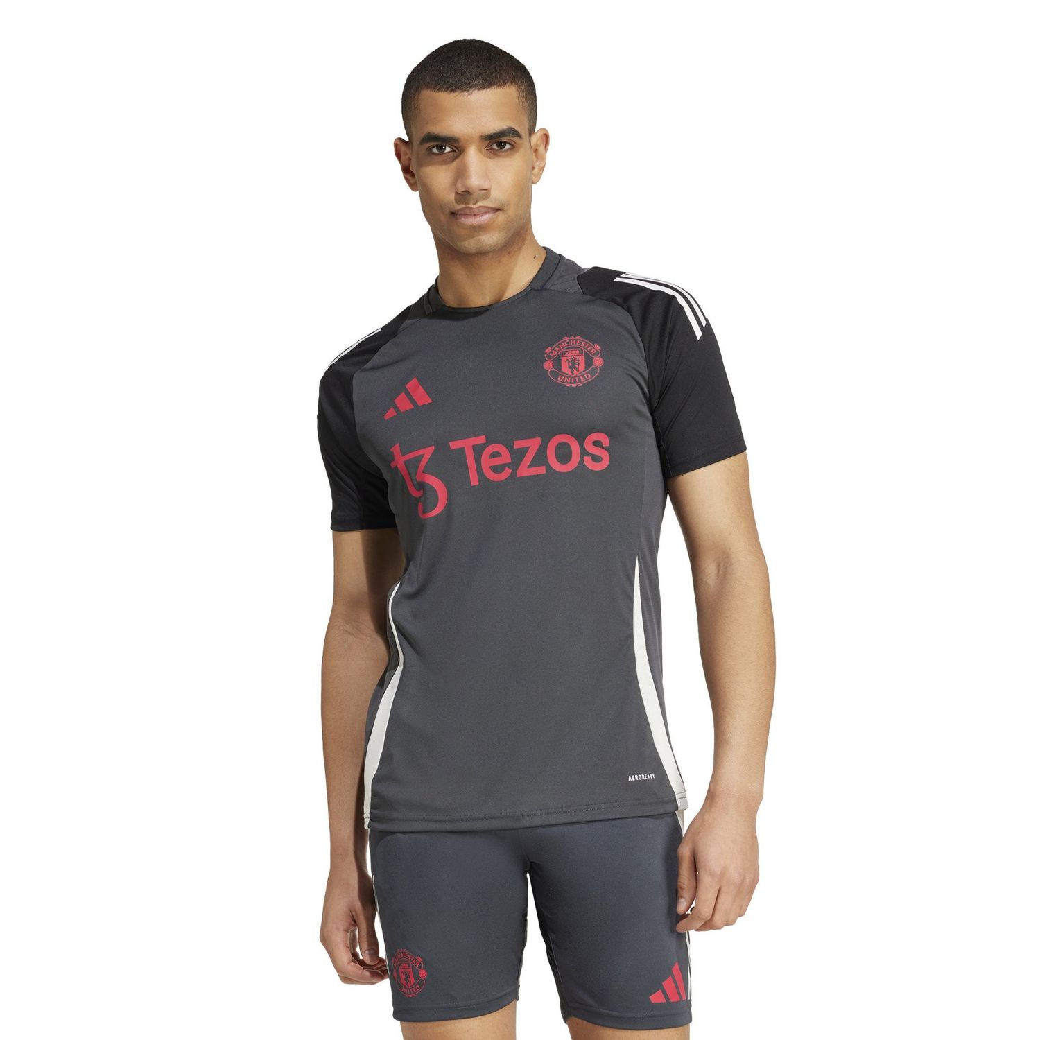 MANCHESTER UNITED 24/25 EUROPEAN TRAINING JERSEY (CARBON BLACK)
